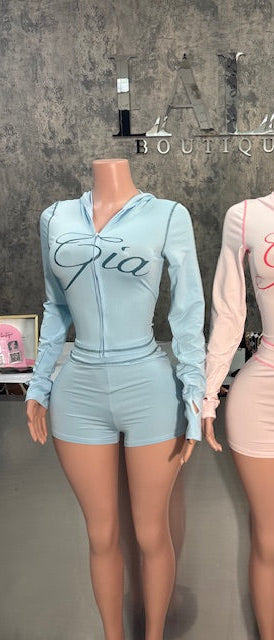 Blue Gia Short Set