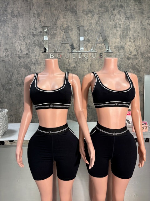 Black Alo Short Set
